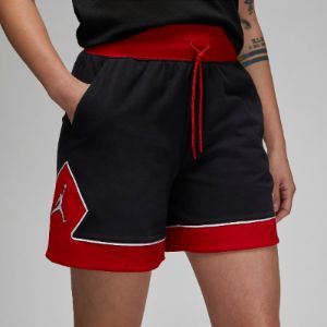 (WMNS) Air Jordan Diamond Short 'Black Red' DZ3352-010 sold by KicksCrew