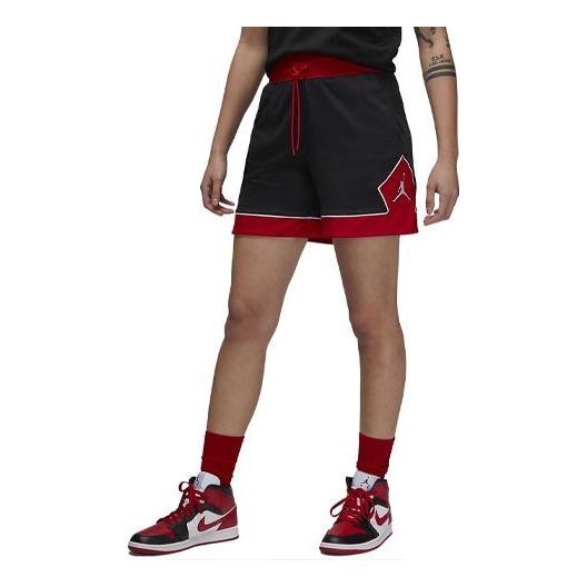 (WMNS) Air Jordan Diamond Short 'Black Red' DZ3352-010 sold by KicksCrew