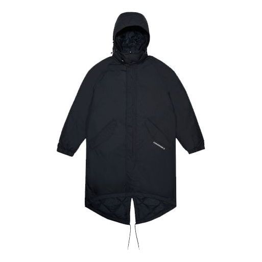 Converse Down Long Trench Coat 'Black' 10019985-A01 sold by KicksCrew