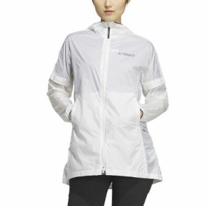 (WMNS) adidas Terrex Windbreaker Jacket 'White' HY4699 sold by KicksCrew