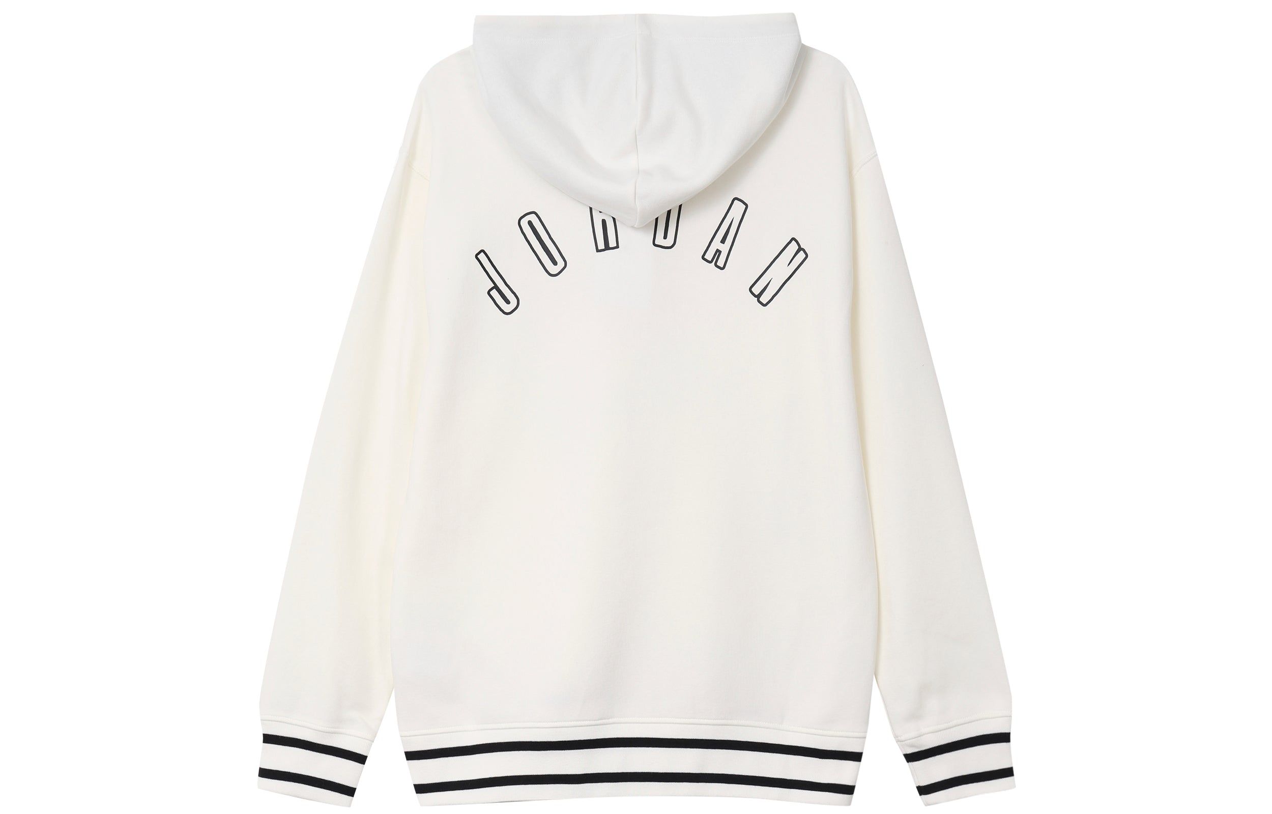 Air Jordan Jumpman Fleece Hoodie 'White Black' FD7403-133 sold by KicksCrew product image thumbnail 3