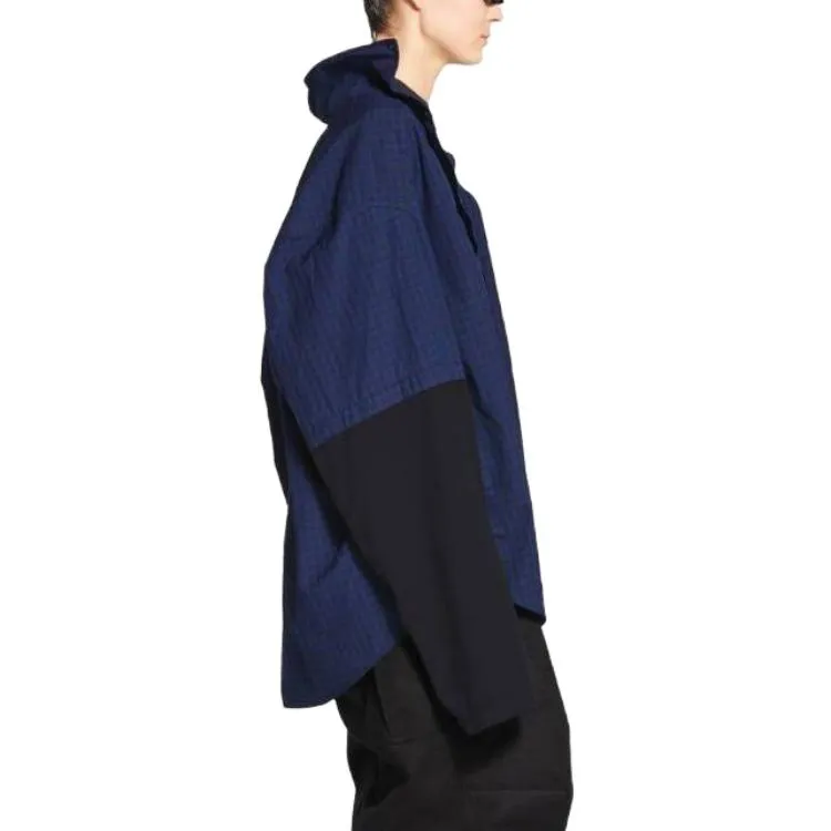 Balenciaga BB Icon Trompe L'oeil Shirt 'Navy Black' 699227TNM428060 sold by KicksCrew product image thumbnail 5