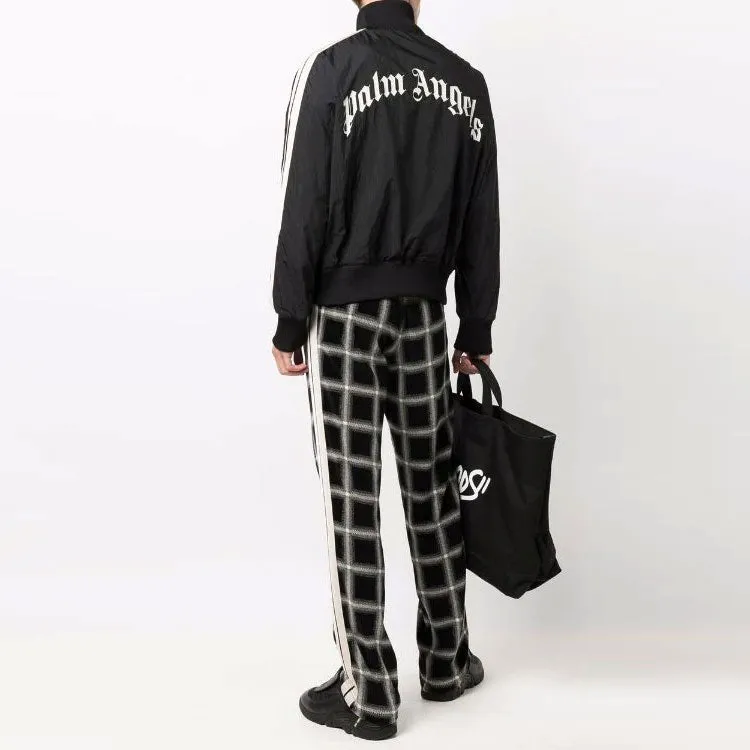 Palm Angels Nylon Track Jacket 'Black Off-White' PMBD030C99FAB0011001 sold by KicksCrew product image thumbnail 2