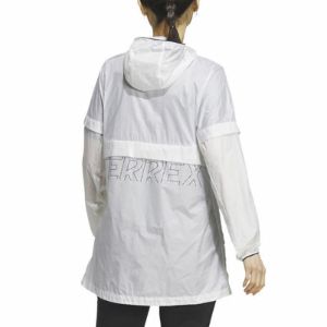 (WMNS) adidas Terrex Windbreaker Jacket 'White' HY4699 sold by KicksCrew