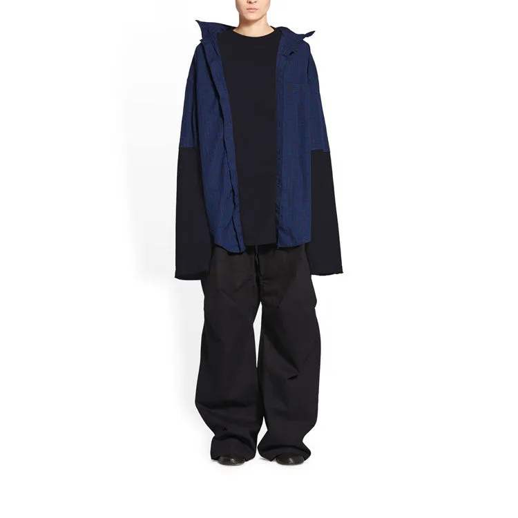 Balenciaga BB Icon Trompe L'oeil Shirt 'Navy Black' 699227TNM428060 sold by KicksCrew product image thumbnail 3