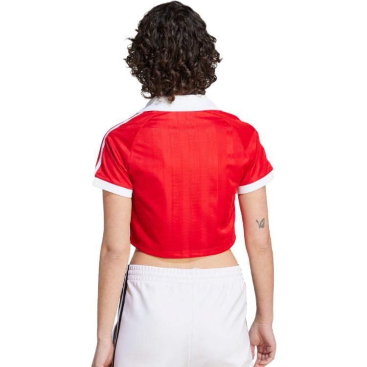 (WMNS) adidas Football Crop Top 'Red' IR9778 sold by KicksCrew product image thumbnail 3