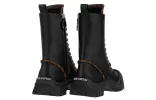 (WMNS) LOUIS VUITTON LV Circle Ruby Flat Ranger Boots 'Black with Brown Monogram' 1AB12T sold by KicksCrew
