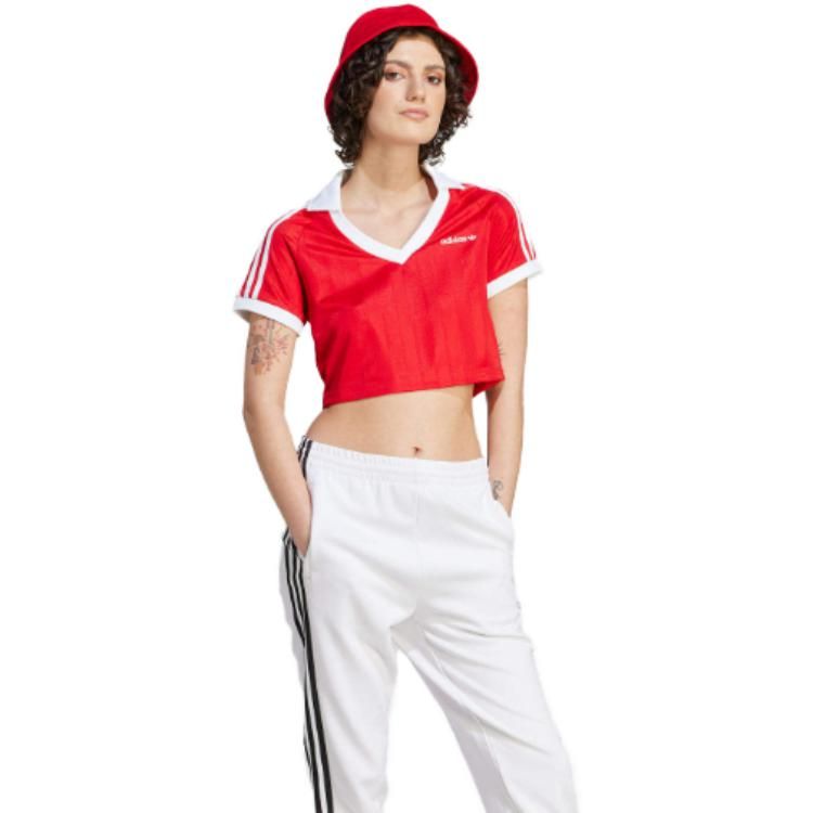(WMNS) adidas Football Crop Top 'Red' IR9778 sold by KicksCrew product image thumbnail 4