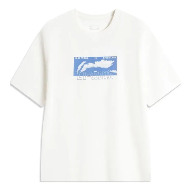 Li-Ning Anything Is Possible Graphic T-shirt 'White' AHSU555-1 sold by KicksCrew