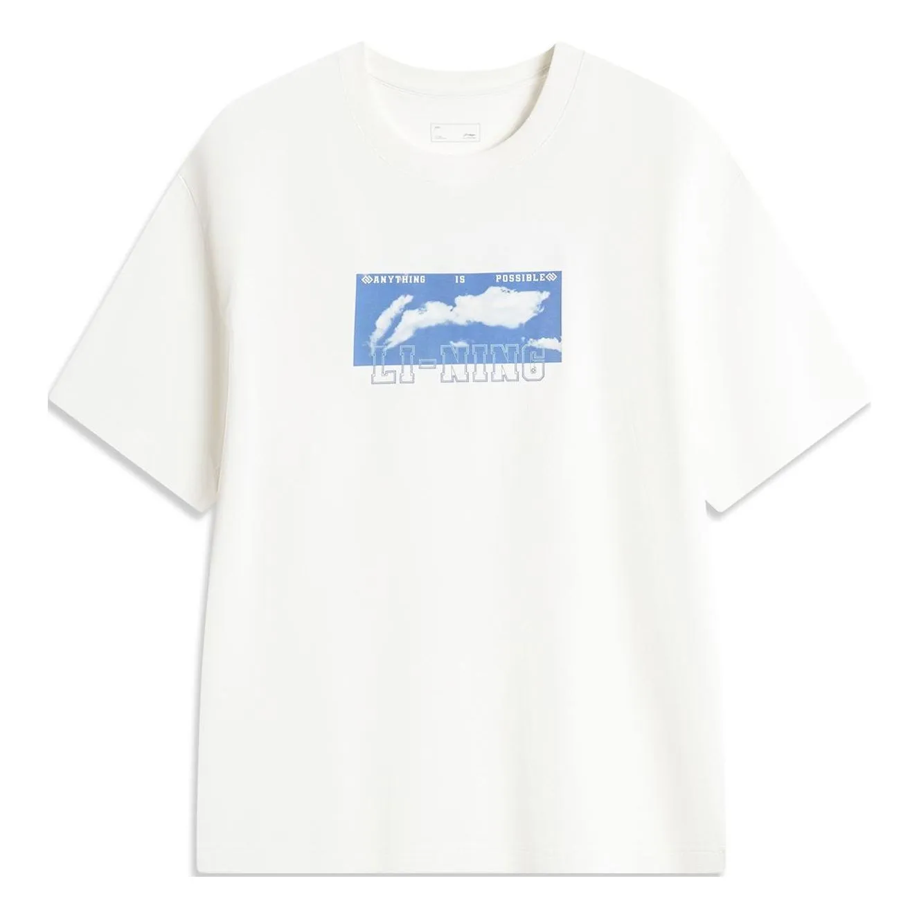 Li-Ning Anything Is Possible Graphic T-shirt 'White' AHSU555-1 sold by KicksCrew
