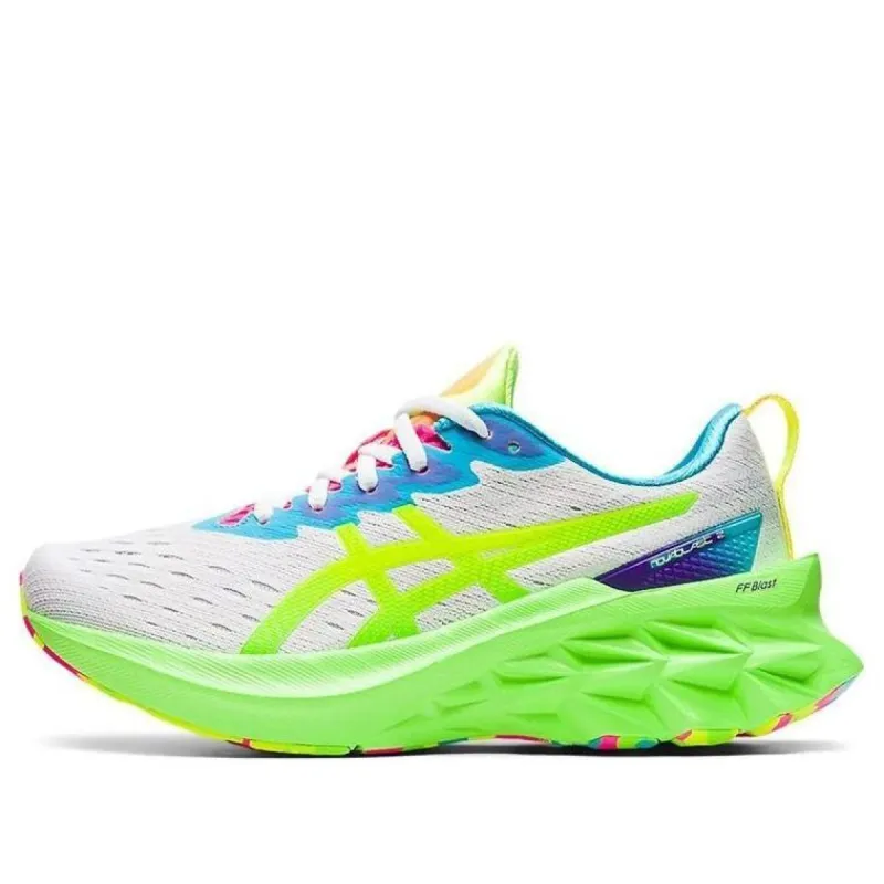 (WMNS) ASICS Novablast 2 'White Safety Yellow' 1012B247-100 sold by KicksCrew