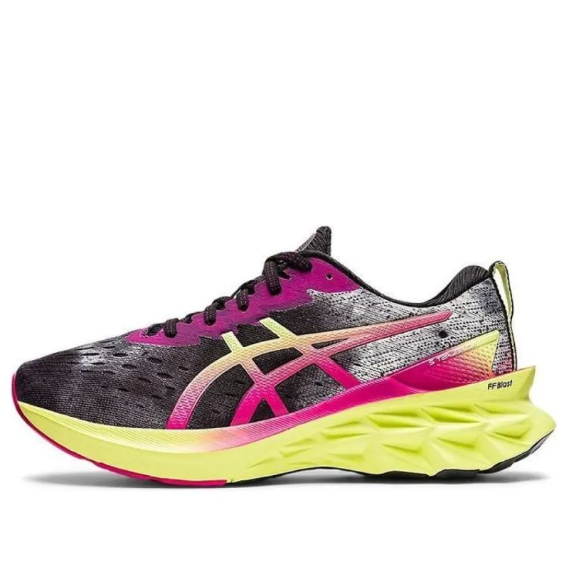 (WMNS) ASICS Novablast 2 'Black Glow Yellow' 1012B276-001 sold by KicksCrew
