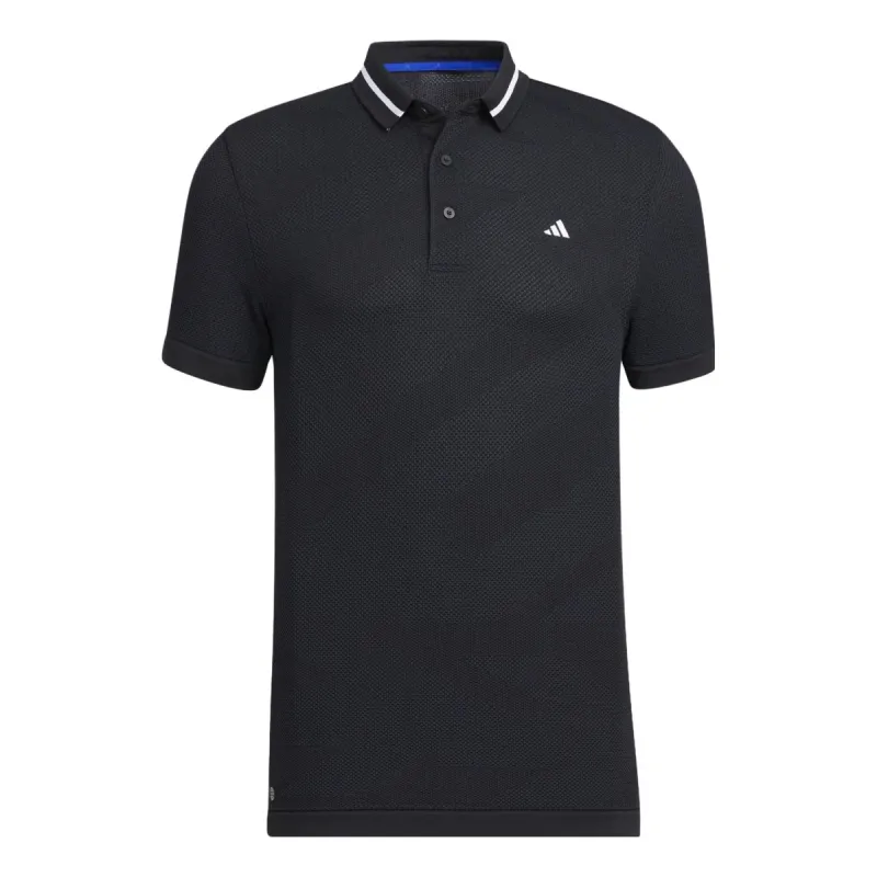 adidas Primeknit Side Seamless Polo Shirt 'Black' HS6881 sold by KicksCrew