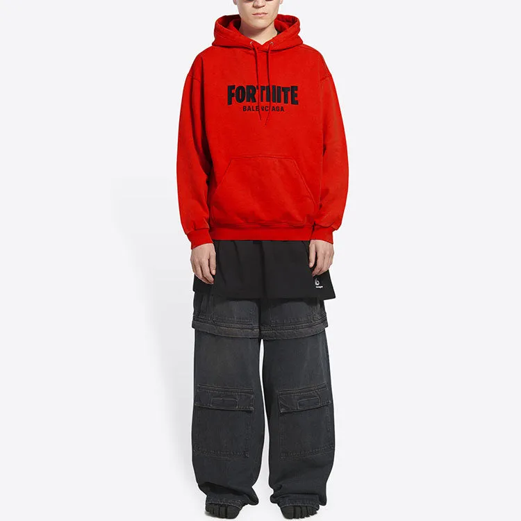 Balenciaga x FORTNITE Hoodie Medium Fit 'Red' 600583TLVO46506 sold by KicksCrew product image thumbnail 3