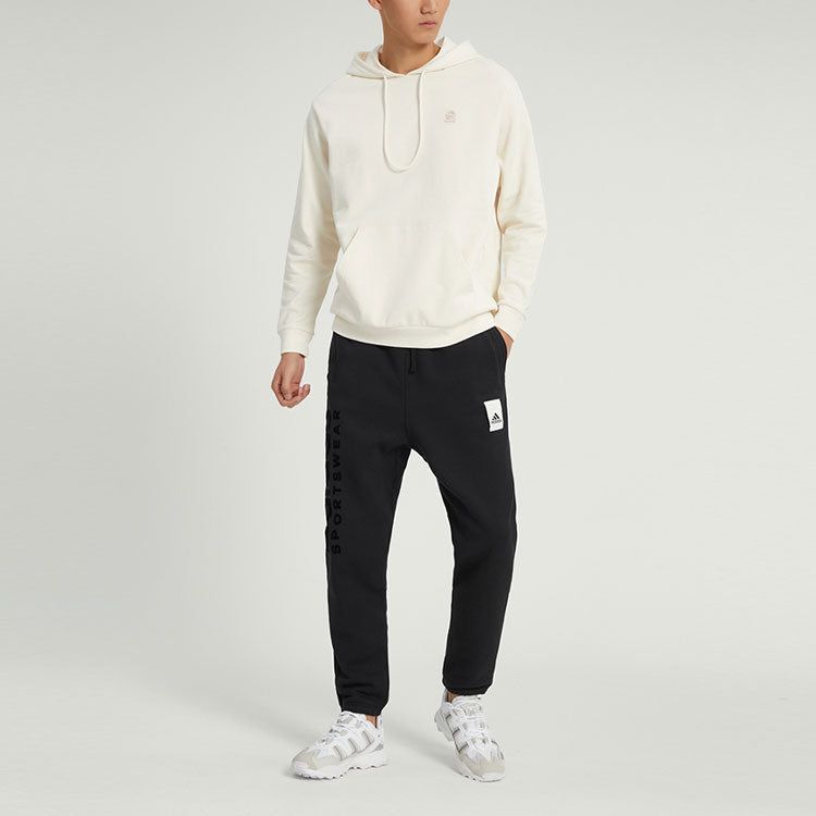 Adidas Neo U ESNT HDY Logo Hoodie 'White' HY8531 sold by KicksCrew product image thumbnail 2