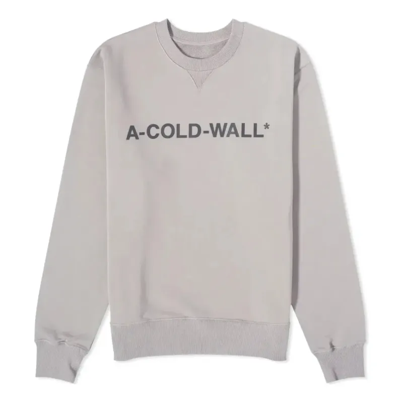 A-COLD-WALL* Logo Crewneck Sweatshirt 'Slate Grey' ACWMW056-SLGR sold by KicksCrew