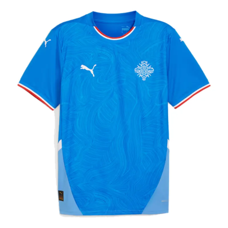 PUMA Iceland 24 Replica Home Soccer Jersey 'Blue' 773951-01 sold by KicksCrew
