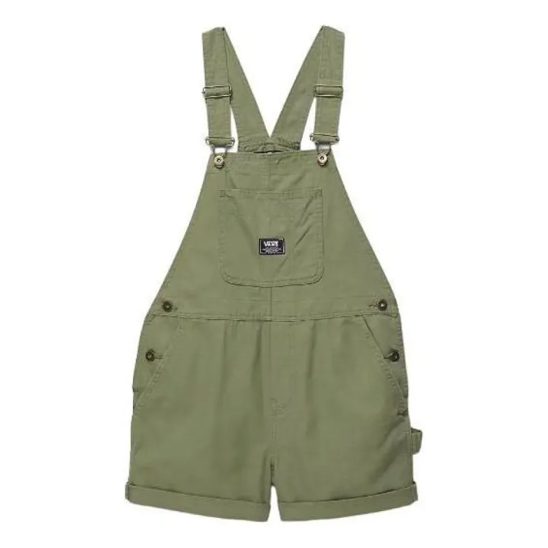 (WMNS) Vans Ground Work Shortalls 'Green' VN0A5LMWAMB sold by KicksCrew