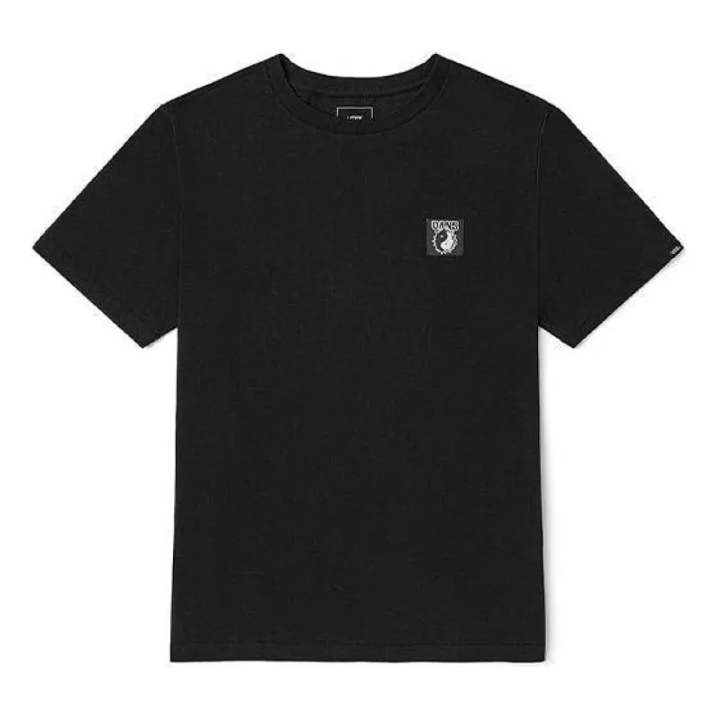 Vans Yin Yang Logo T-shirt 'Black' VN0A5HAIBLK sold by KicksCrew