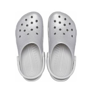 Crocs Classic Glitter Clogs 'Silver' 205942-0IC sold by KicksCrew