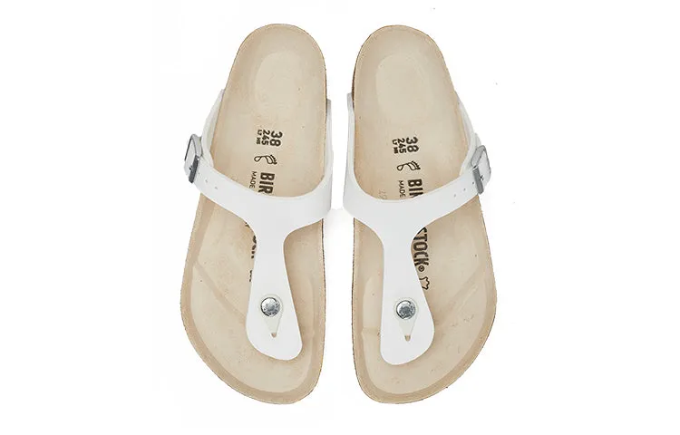 Birkenstock Gizeh Birko-Flor Narrow Fit Sandals 'White' 43731 sold by KicksCrew product image thumbnail 4
