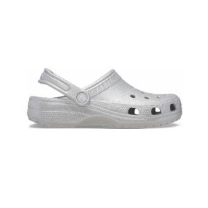 Crocs Classic Glitter Clogs 'Silver' 205942-0IC sold by KicksCrew