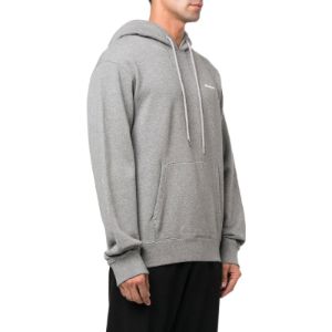 Off-White Wave Outline Diagonal Slim Hoodie 'Grey Marl' OMBB097F22FLE0150801 sold by KicksCrew