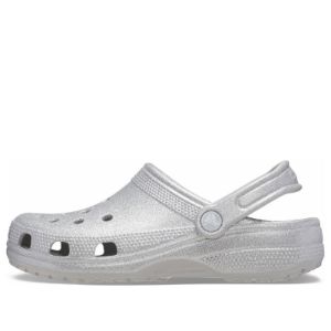 Crocs Classic Glitter Clogs 'Silver' 205942-0IC sold by KicksCrew