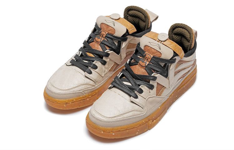 (WMNS) Li-Ning Weiwu Pro Skate Shoes 'Khaki Tan' AECR090-1 sold by KicksCrew product image thumbnail 4