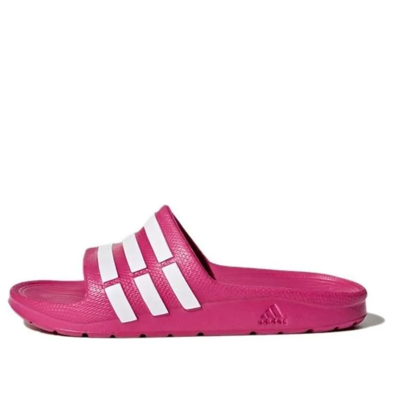 (GS) adidas Duramo Slide 'Pink White' G06797 sold by KicksCrew