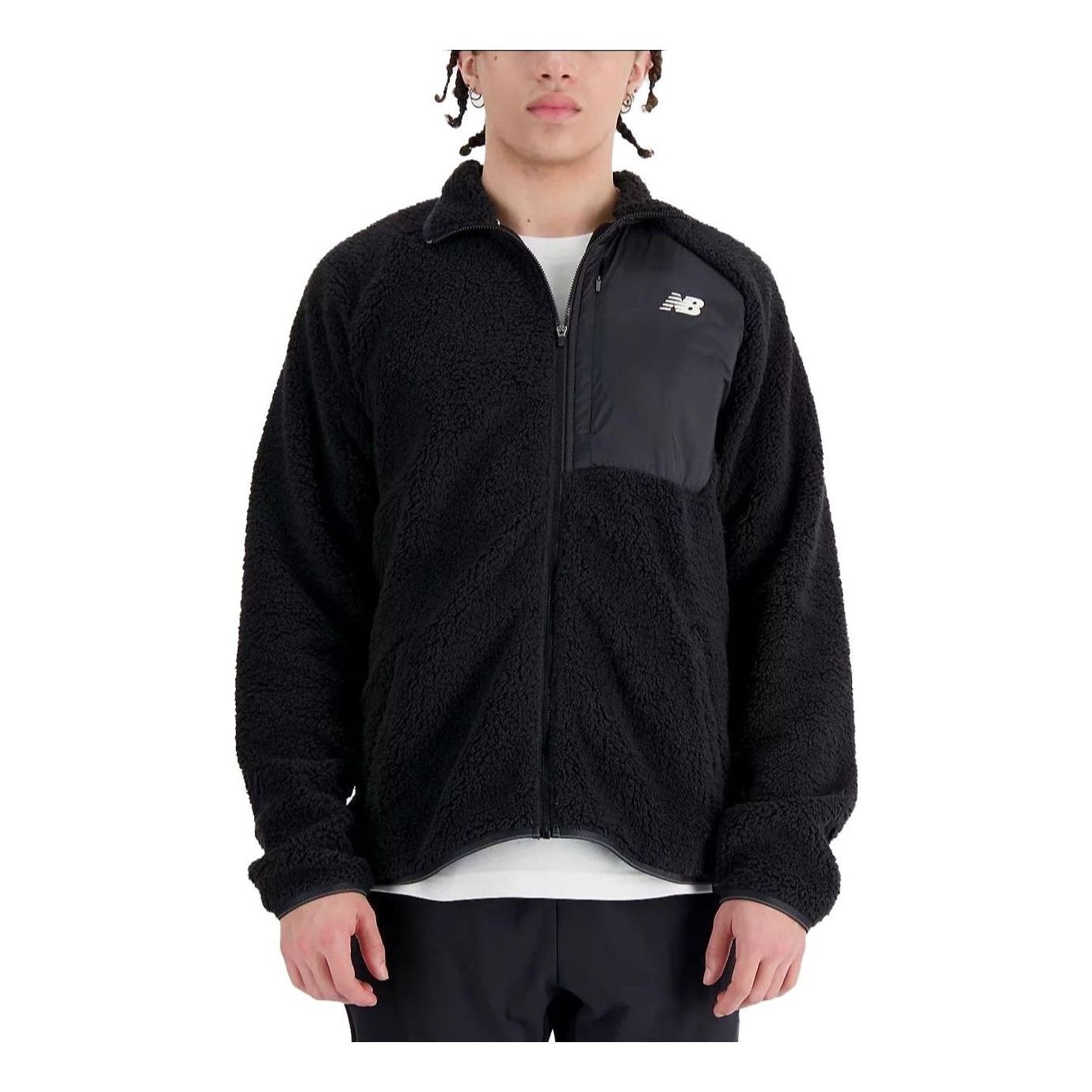 New Balance Q Speed Sherpa Jacket 'Black' MJ33285-BK sold by KicksCrew