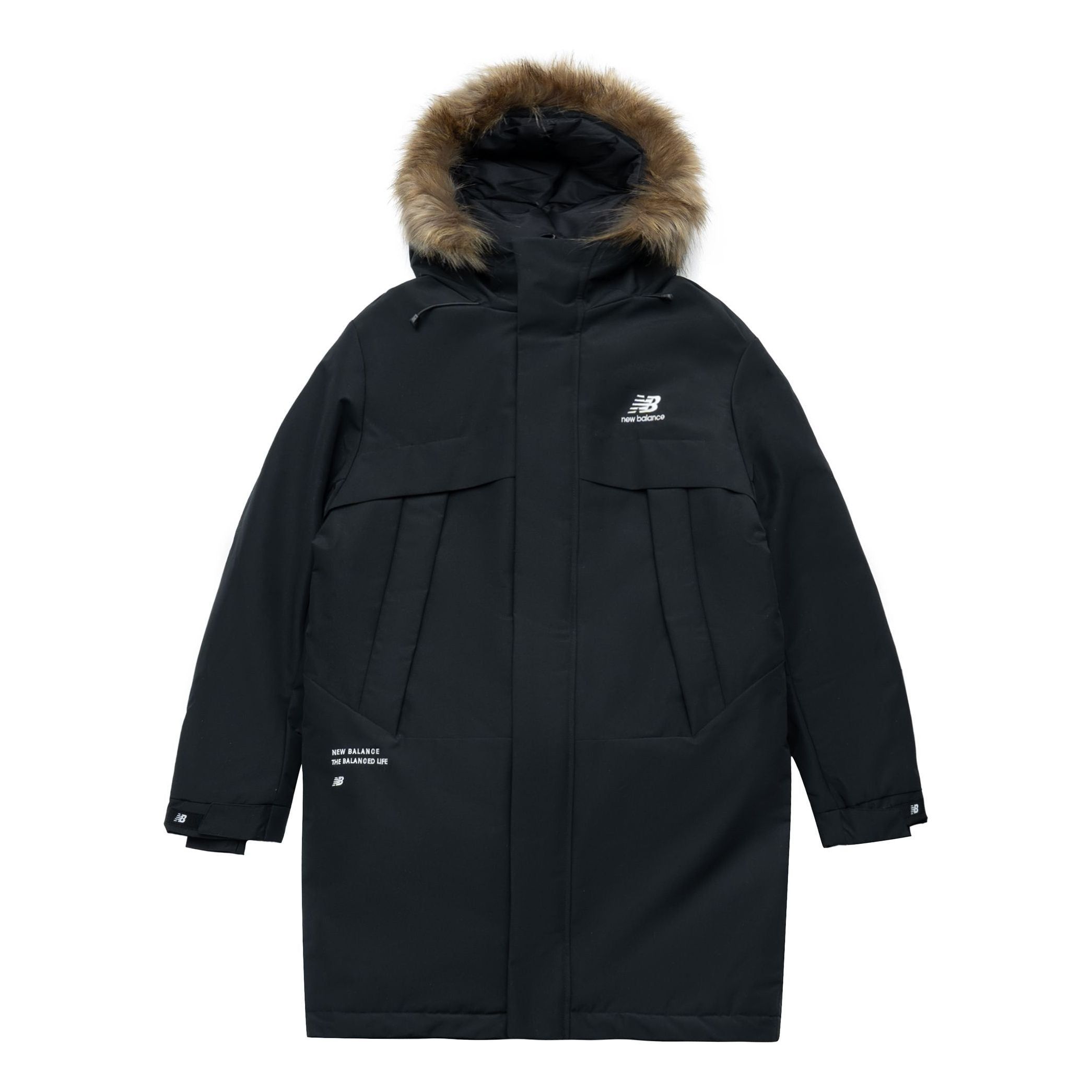 New Balance Long Puff Down Jacket 'Black' 5PC44303-BK sold by KicksCrew