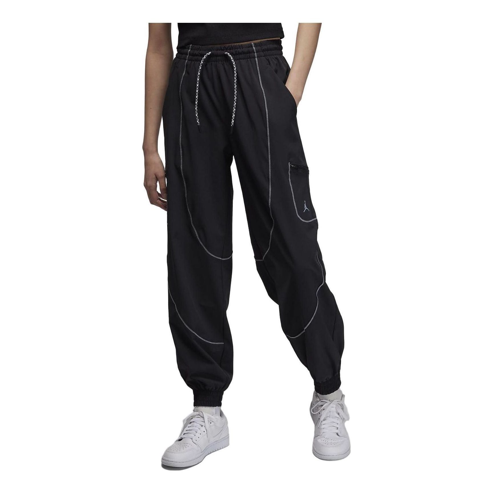(WMNS) Air Jordan Sport Tunnel Pants 'Black' FB4660-010 sold by KicksCrew