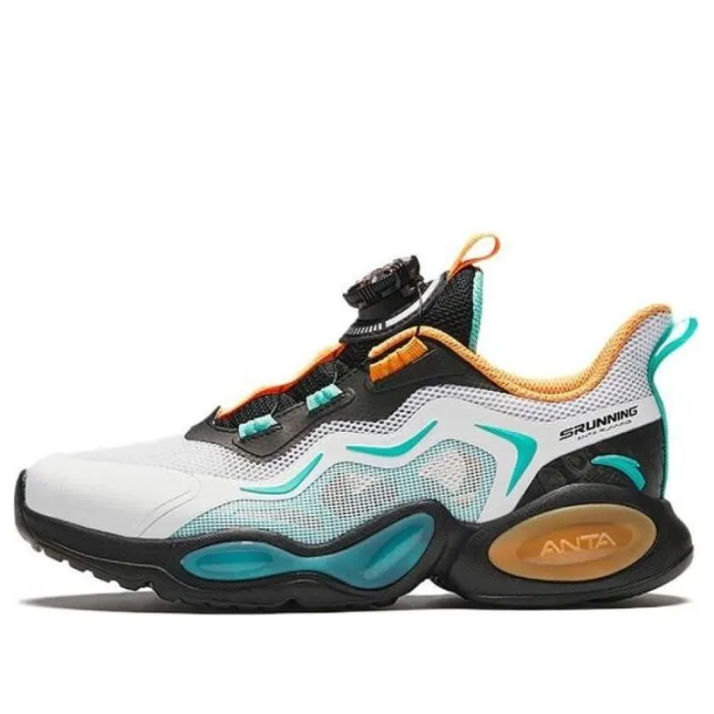 (GS) ANTA Running Series Sneakers 'White Yellow Teal' A312425508-1 sold by KicksCrew