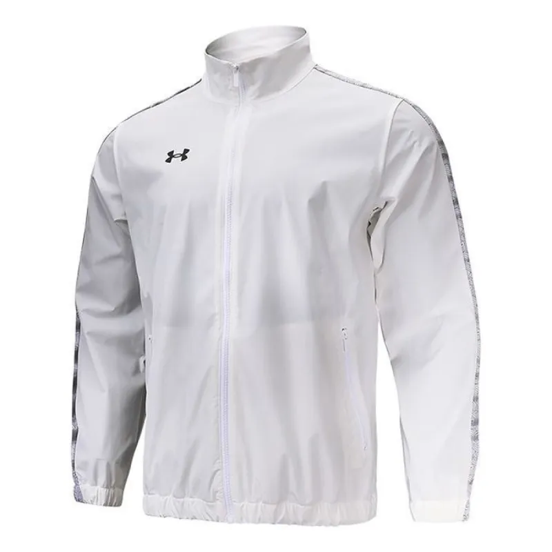 Under Armour Sportstyle Woven Full Zip Jacket 'White' 22500401-100 sold by KicksCrew