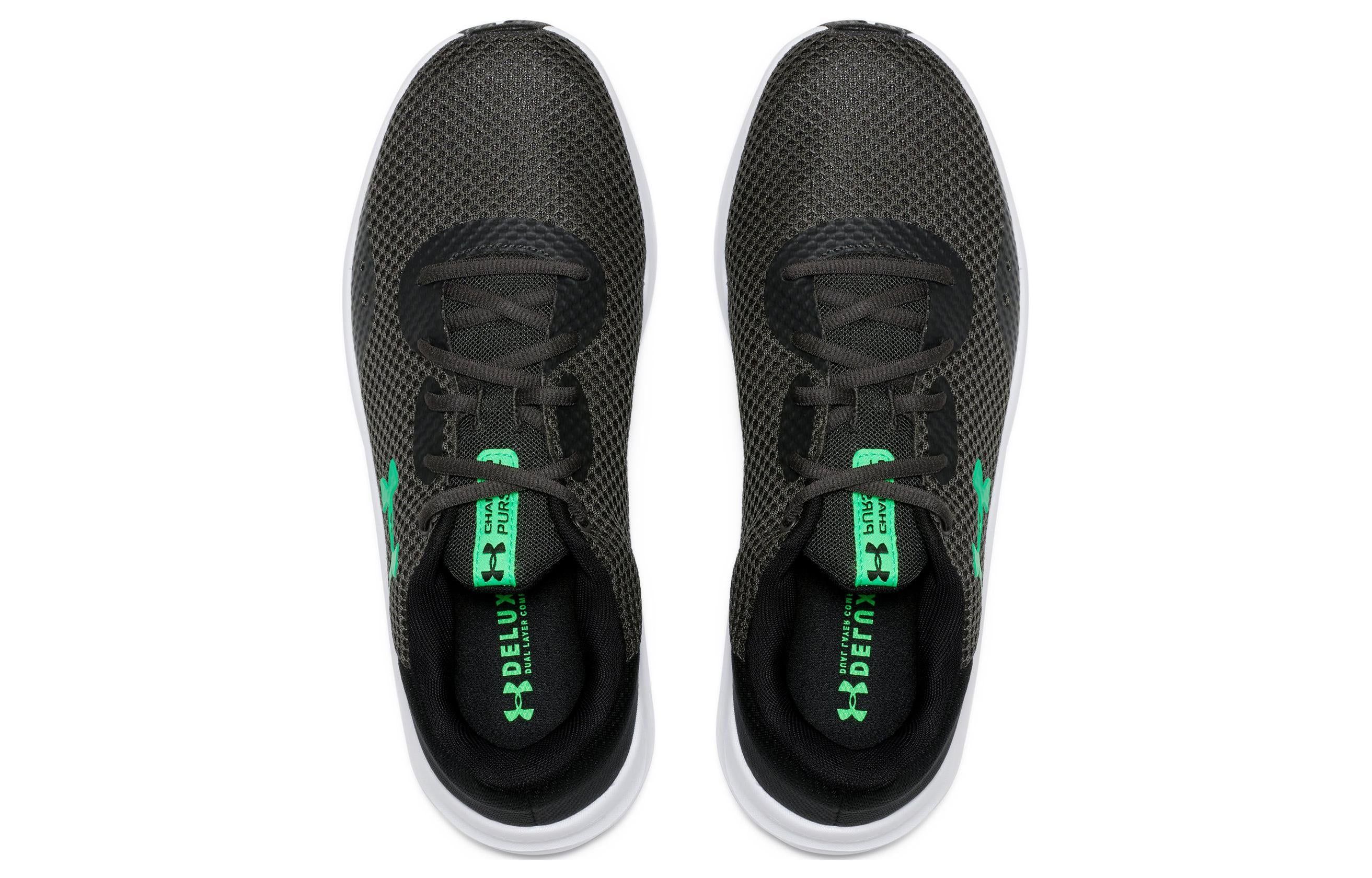 Under Armour Charged Pursuit 3 Running Shoes 'Black Green' 3025801-101 sold by KicksCrew product image thumbnail 4