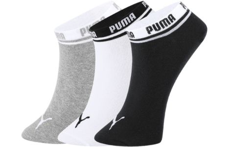 Puma Sneaker Socks 3 pack 'Black White Grey' 100000379-008 sold by KicksCrew