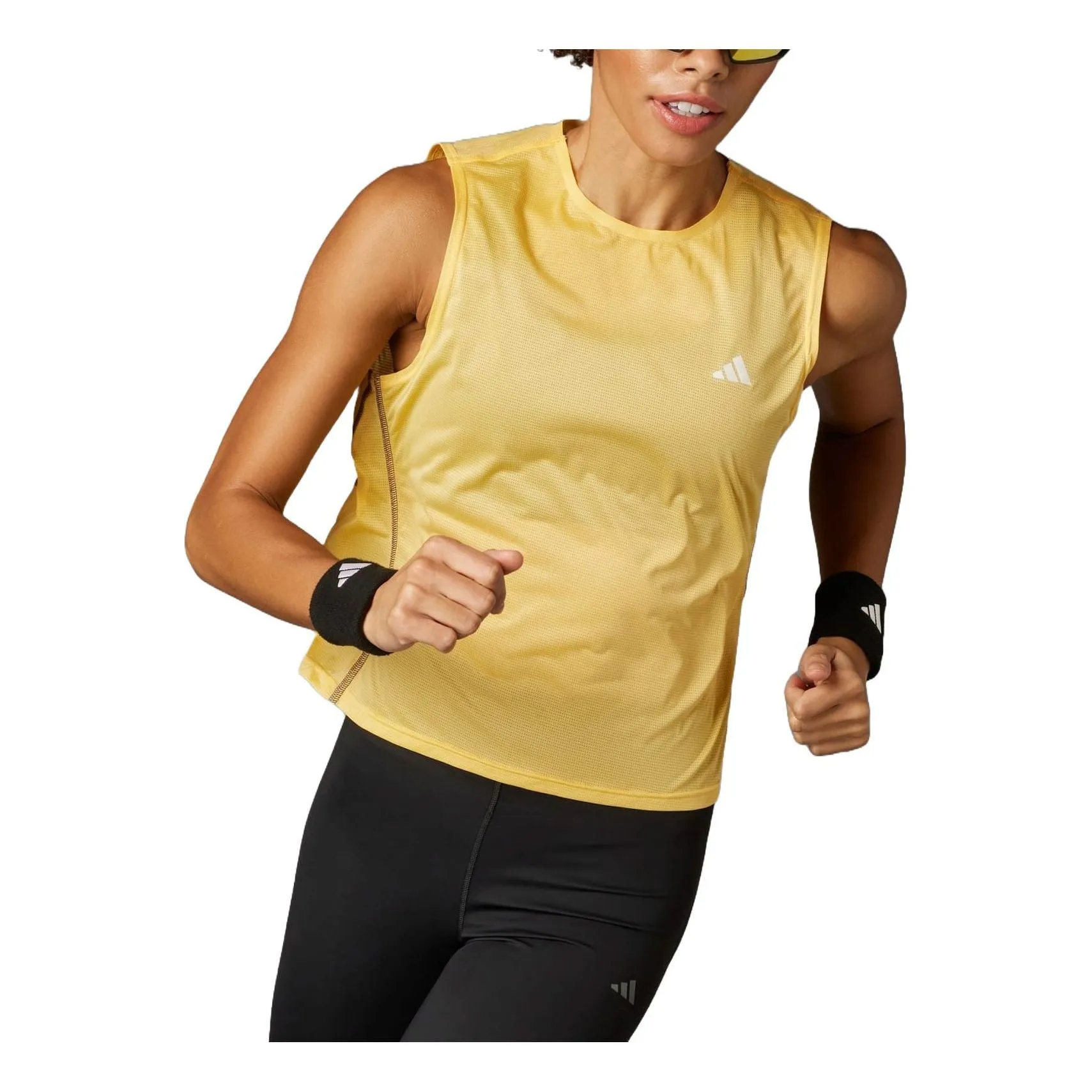 (WMNS) adidas Adizero Running Tank 'Yellow' IR7124 sold by KicksCrew
