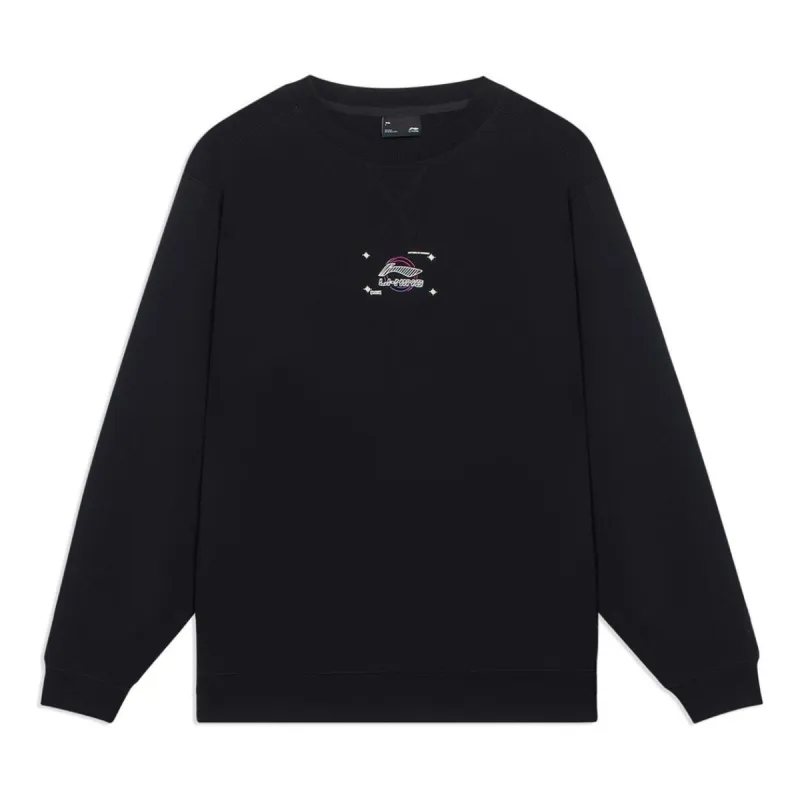 Li-Ning Logo Print Classic Pullover 'Black' AWDT063-2 sold by KicksCrew