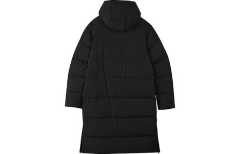 Skechers Letter Printed Long Down Jacket 'Black' L423M161-0018 sold by KicksCrew