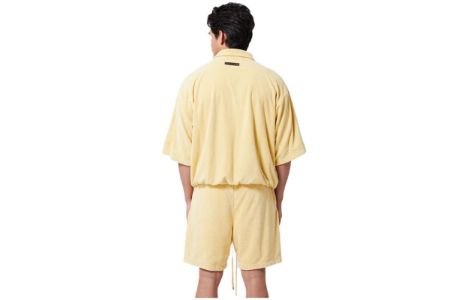 Fear of God Essentials Halfzip 3 Short Sleeve Boxy Polo T-Shirt 'Yellow' 125BT224092F sold by KicksCrew