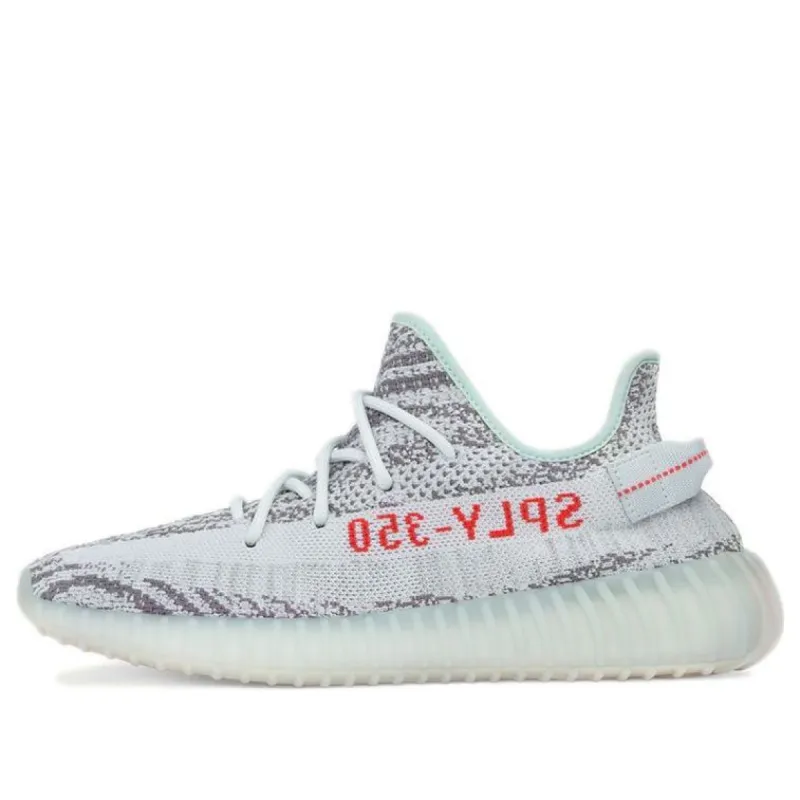 adidas originals Yeezy Boost 350 V2 Blue Tint 2021 'Gray Blue Red' B37571-2021 sold by KicksCrew