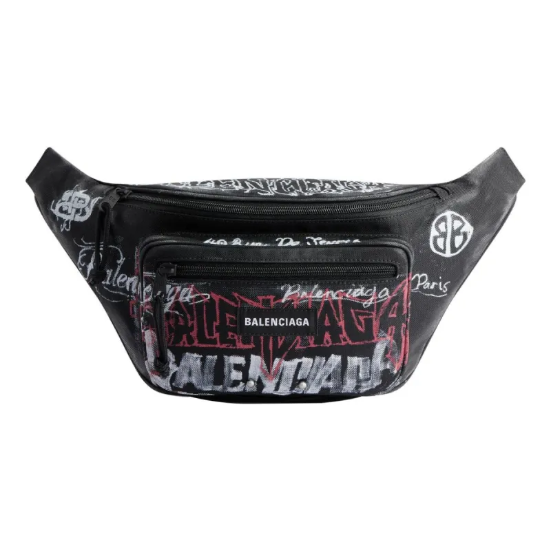 Balenciaga Explorer Beltpack Diy Metal Allover 'Black' 4823892AAX71000 sold by KicksCrew