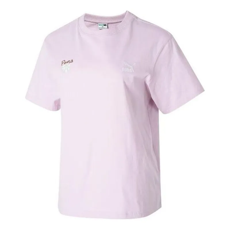 (WMNS) PUMA Classic Cotton T-shirt 'Pink' 625811-60 sold by KicksCrew