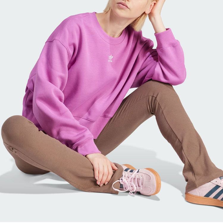 (WMNS) adidas Adicolor Essentials Crew Sweatshirt 'Pink' IR5975 sold by KicksCrew product image thumbnail 4