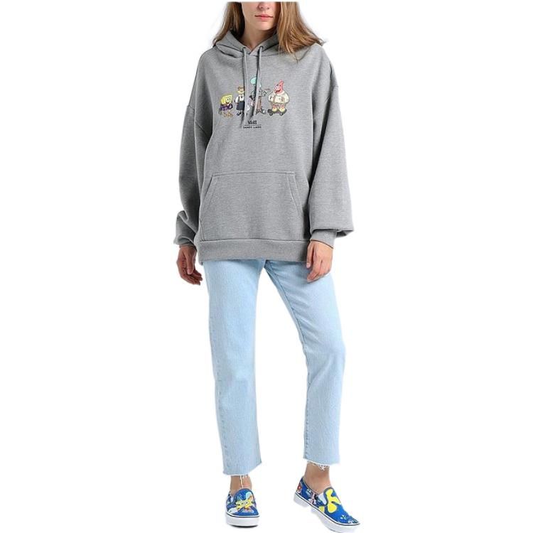 (WMNS) Vans Sandy Liang x SpongeBob Oversized Hoodie 'Grey' VN0A5GYYGRH sold by KicksCrew product image thumbnail 2
