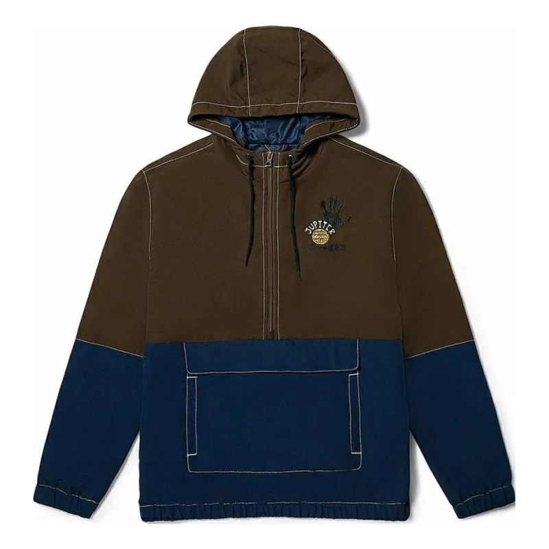 Vans x Zion Wright Half Zip Anorak Jacket 'Blue Brown' VN0006E2WUL sold by KicksCrew