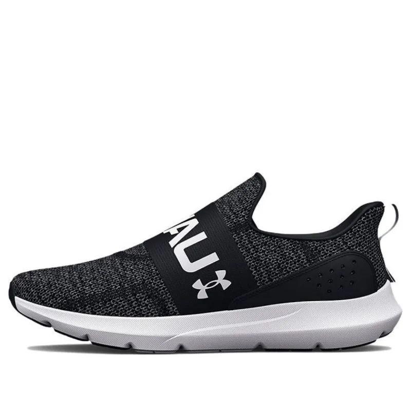 Under Armour Surge 3 Slip 'Black White' 3026506-001 sold by KicksCrew