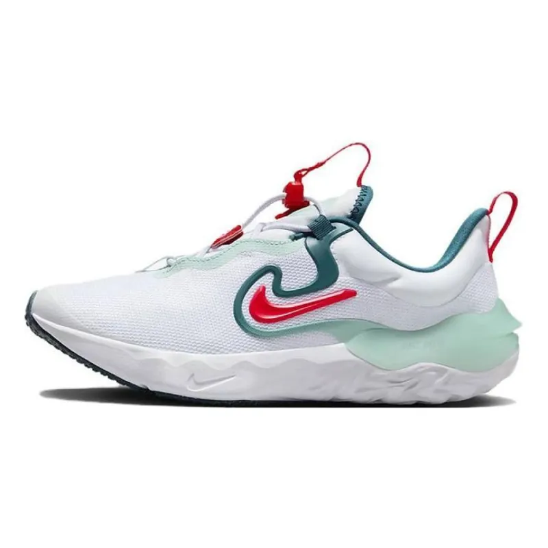 (GS) Nike Run Flow Running Shoes 'White Jade Ice Red' DR0472-101 sold by KicksCrew