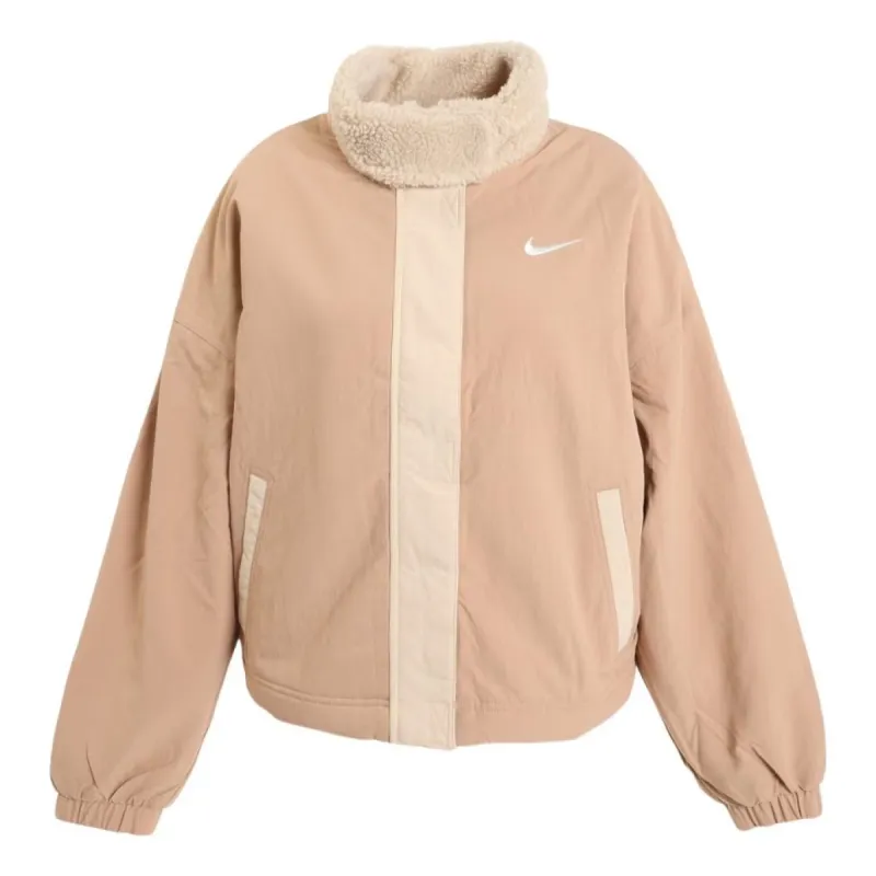 (WMNS) Nike Woven Fleece-Lined Jacket 'Hemp Sanddrift' DQ6847-200 sold by KicksCrew